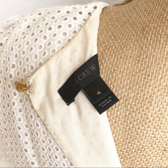 🎉HP🎉 J. Crew Flutter Sleeve Eyelet Dress - Picture 5 of 7